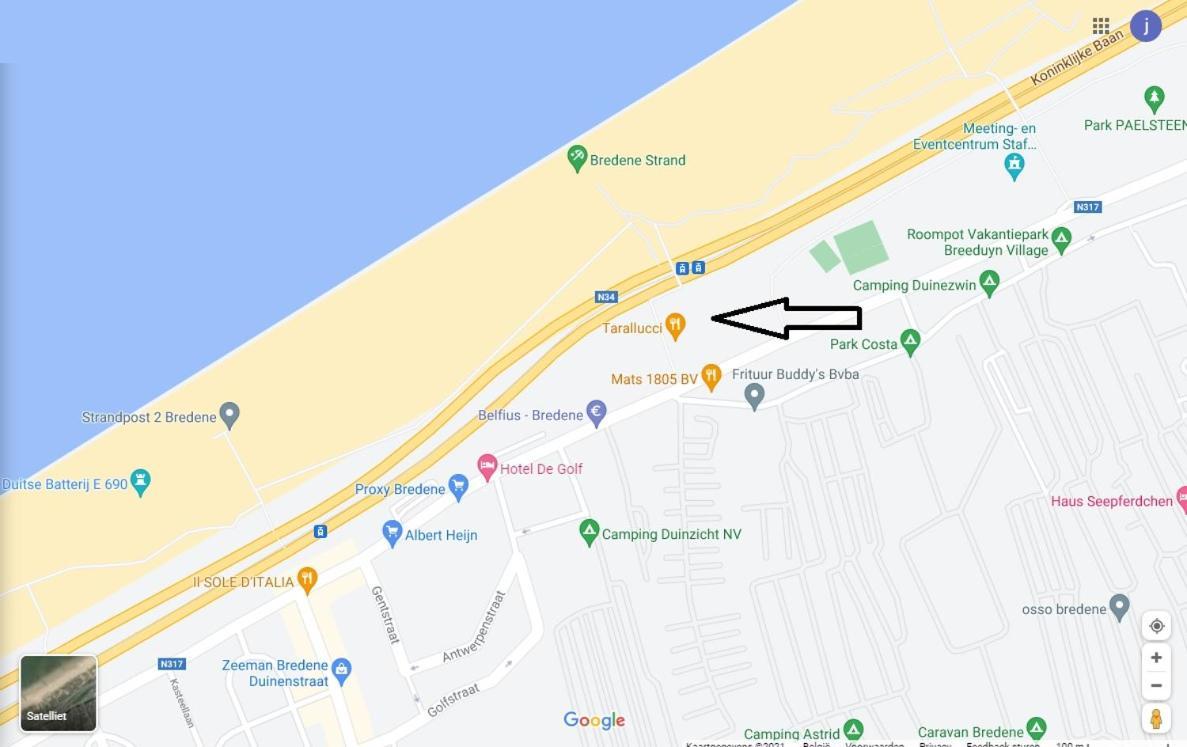 Studio Astrid At 100 Meter From Sea With Parking Place Bredene Exterior foto